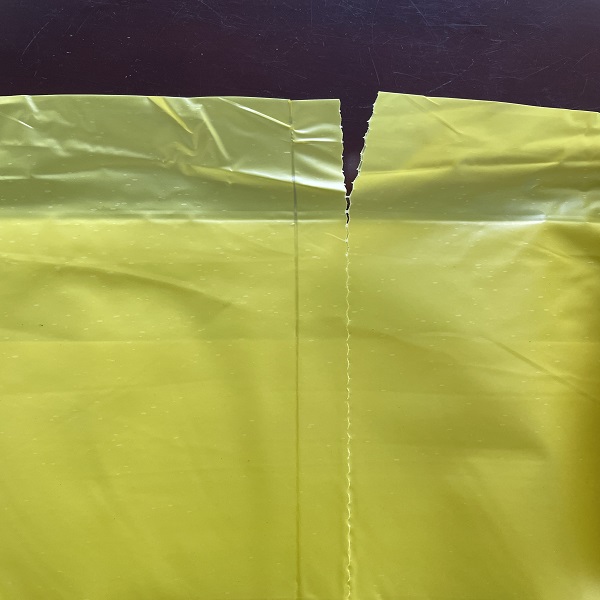 Сумки отброса Polybags уплотнения дна HDPE на СМ 70MIC крена 50*70