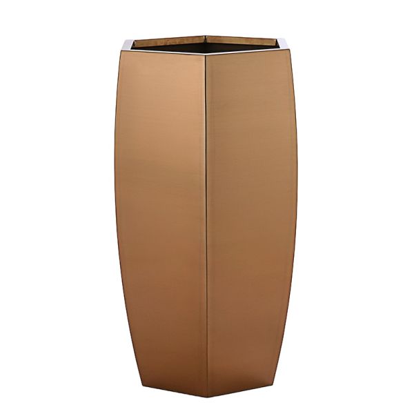 Hexagon Antique Brass Height 90cm Stainless Steel Plant Pots