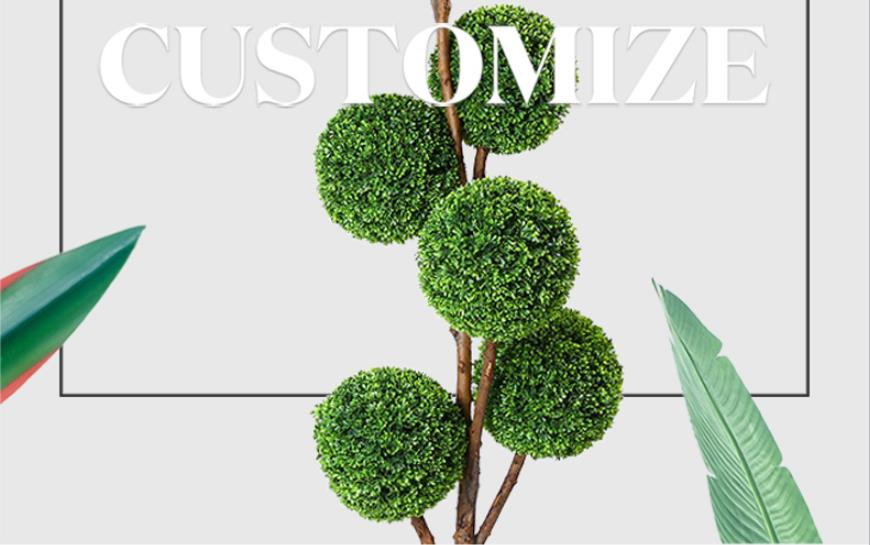 Доказательство огня s формирует искусственные заводы Boxwood для украшения