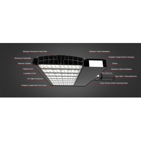 400W Tennis Court Flood Lights / Volleyball Court Stadium Flood Lights ETL DLC TUV