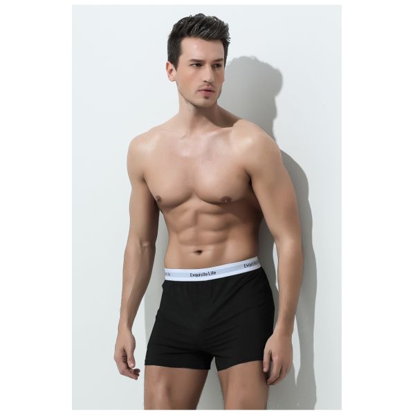 Breathable Mens Boxer Shorts Waistband Pajama Modal Arrow Underwear