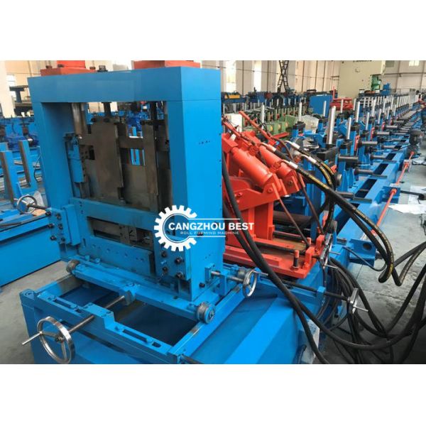 Automatic Roll Forming Machine C And Z Purlin Steel Channel Quick Change