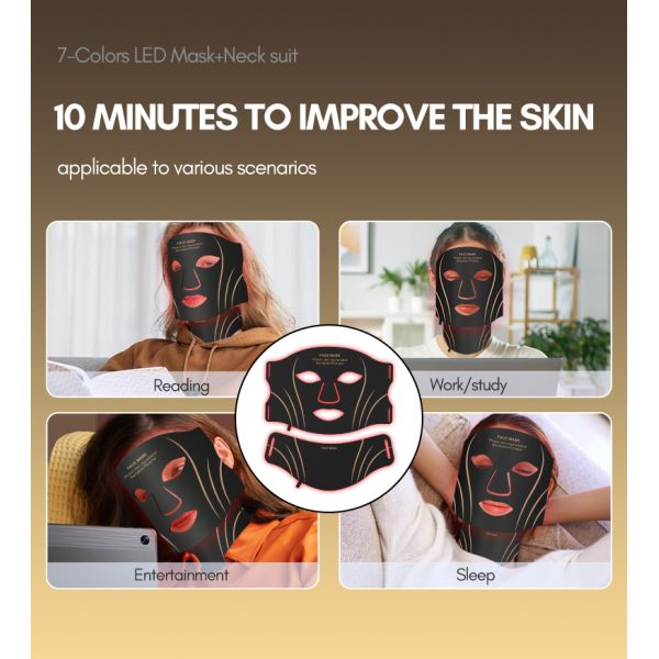 Mascarilla de reparación facial de silicona ajustable en 5 niveles para spas y salones de belleza