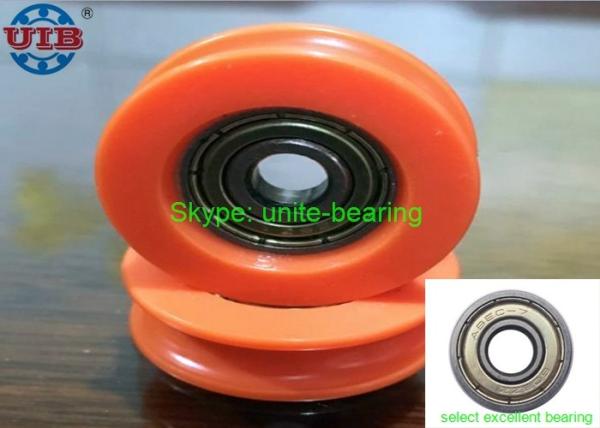 High Carbon Steel Bearing Housing Types , 605 ZZ Plastic Wrapped Wheel Bearing