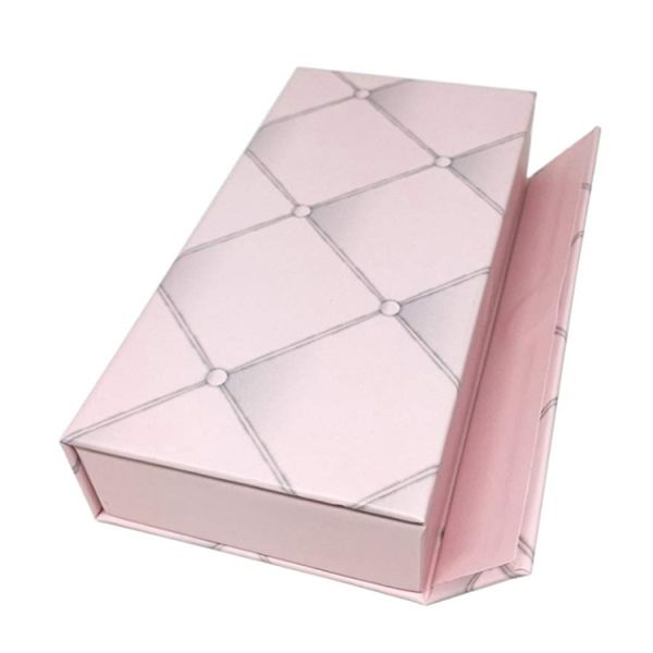 Recycled Paper Nails Packaging Box With Bag , Gift Press On Nail Packaging Box