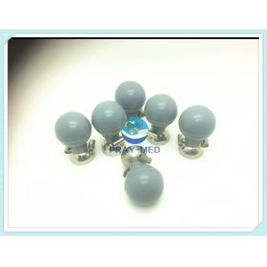 Blue Ecg Bulb Electrodes  24mm 32mm Bulb Diameter Suction Cup Electrodes
