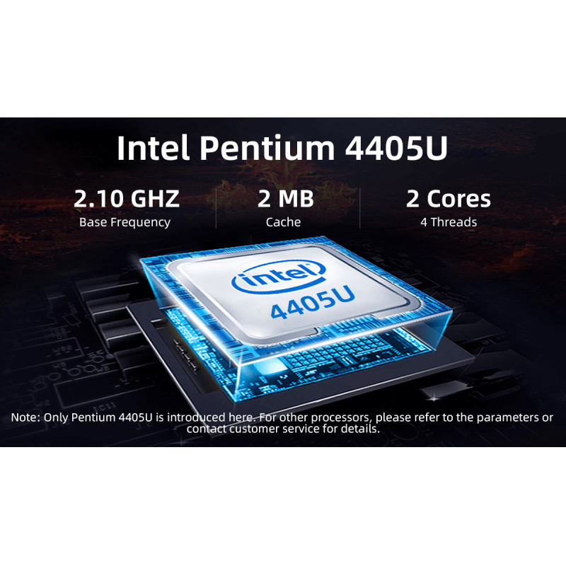 6LAN Software Firewall Mini PC Intel Pentium 4405U 2 Cores DDR3 RAM Fanless PC