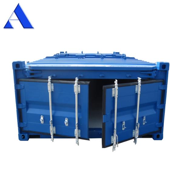 20ft Half Height Soft Open Top Container with Tarpaulin Roof Cover BV Certified High Capacity Bulk Ore Storage Solution