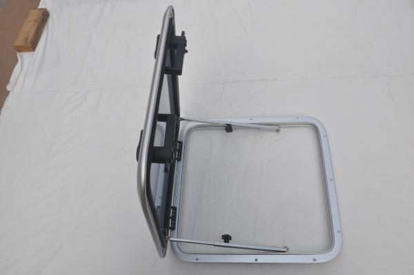 525x525mm Anodized Aluminum Square Hatch Porthole With Tempered Glass For Marine Boat Yacht