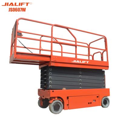 Jiali Forklift Aerial Platform Self Propelled Scissor Type Arial Work Platform 7.8m CE