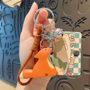 Милые кавайские аниме ключевые цепочки мягкие силиконовые ключевые цепочки аксессуары для женщин девушек рюкзак