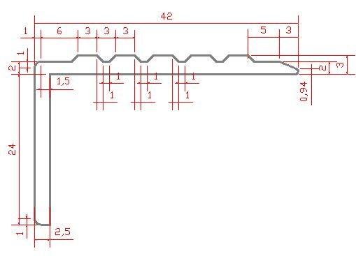 SGS L Shape Non Slip Stair Edging , HPB58-3 Brass Tracks Stair Nosing