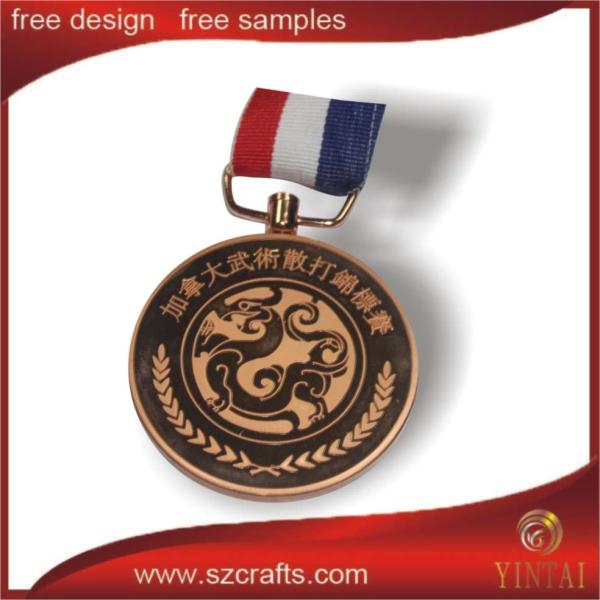High quality 3D custom logo gold / nickel / bronzesports medal medallion