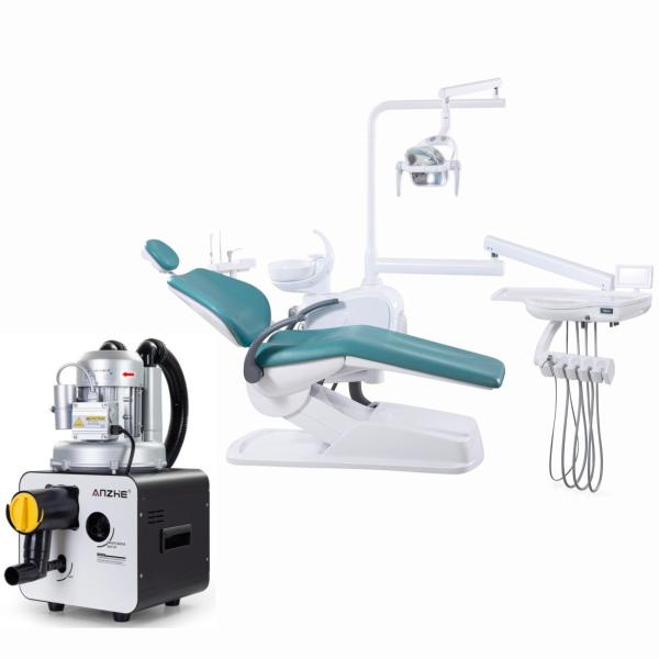 Dental Powerful Suction Supply 2 Dental Chair Saliva Ejector Vacuum Pump Machine 750W Dental Suction Unit