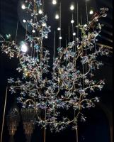 Chandeliers personnalisés Chandelier de cristal coloré Art et lumière et expression d'ombre