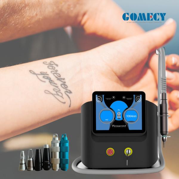 1064nm Spots Size Adjustable Heads Picosecond Laser Machine with Treatment Tips and Energy Max 2000mj