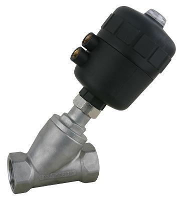 Plastic Actuator Pneumatic Angle Seat Valve