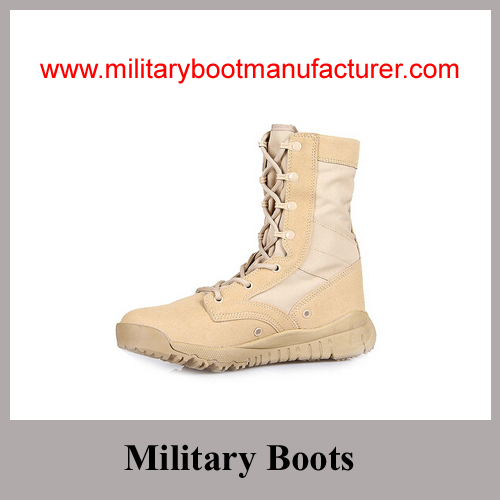 Wholesale China made First Layer Leather Cement Military Jungle Boot