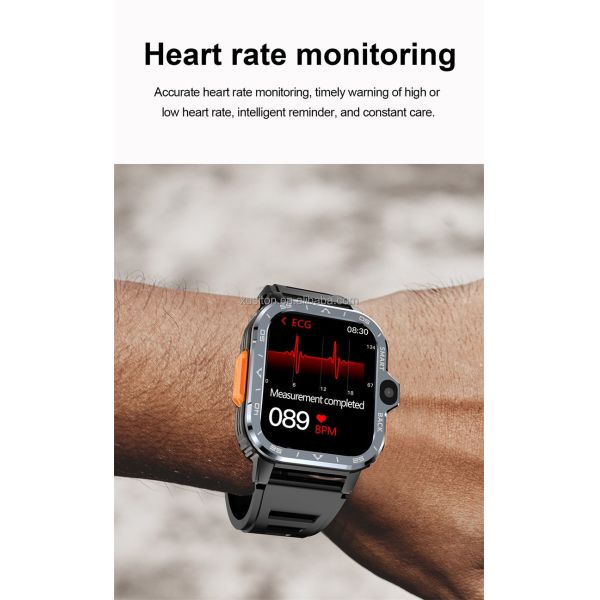 PGD 4G Smart Watch 1.99-inch HD IPS Screen 800mAh Battery IP67 Waterproof