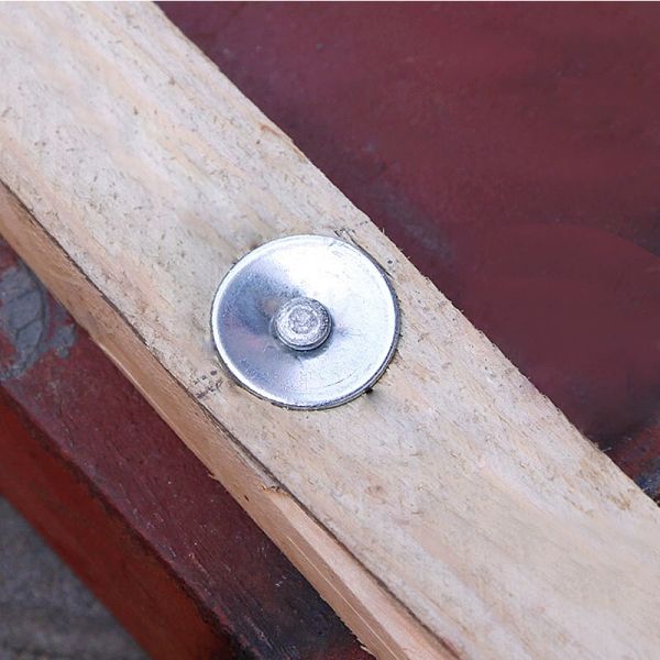 Direct Supply Power Actuated Concrete Nails with Flat Head and 25mm Washer Diameter