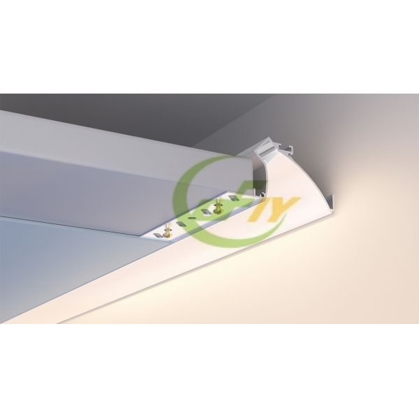 85*46mm Drywall Metal Profiles Gypsum Plaster LED Profile 6063 T5 Aluminum Alloy