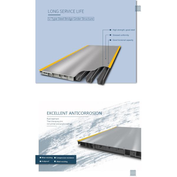 5/10KG Accuracy Digital Dynamic Weighbridge 50 Ton Electronic Rechargeable Battery