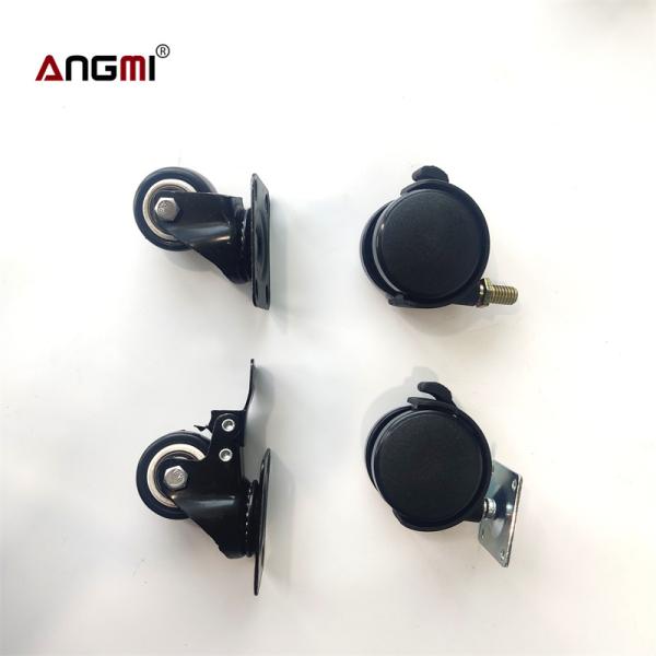Thread Stem Medical Caster Wheels 4 Inches Overall Width Model With Brake
