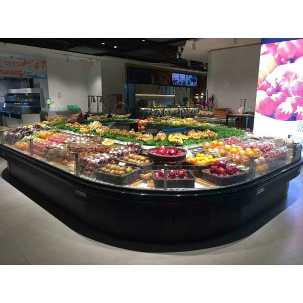 холодильник обслуживания собственной личности супермаркета 12ФТ длинный автоматический размораживает для мяса и рыб