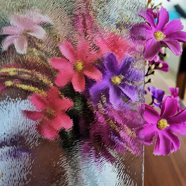 Ясность шиншиллы 4MM текстурировала закаленные стеклянные панели сверля Aqualite Kasumi Nashiji