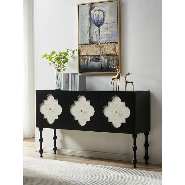 Modern Living Room Cabinets Custom American Solid Wood Shell Decorative Cabinet