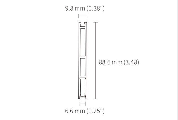 Color blanco negro de iluminación pendiente linear del perfil de aluminio de la protuberancia