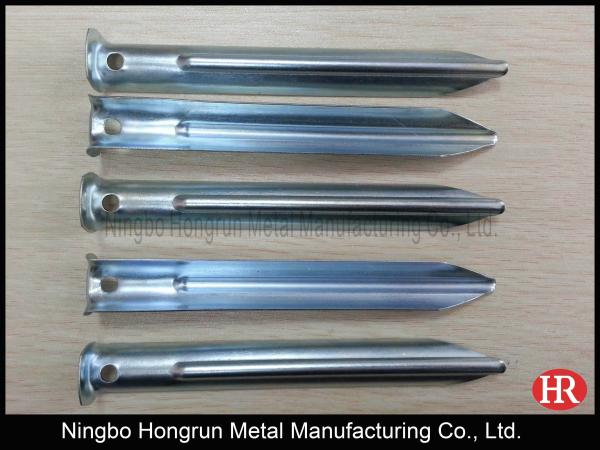 6 inch camping galvanized U shaped steel tent pegs