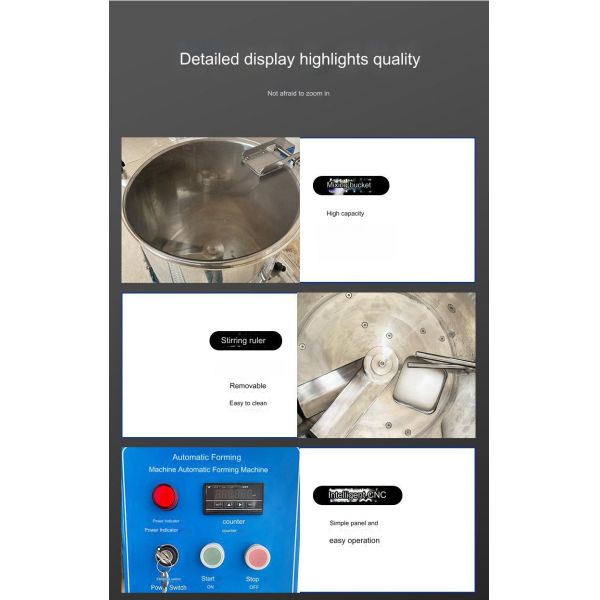 860*600*1400mm Fully Automatic Commercial Burger Patty Machine High Productivity