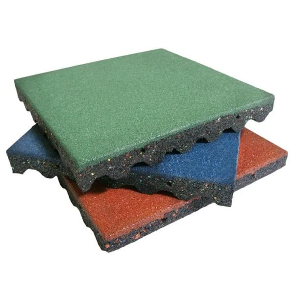 EPDM Sports Floor Tiles 1000X1000X15mm Gym Rubber Flooring Mats Breathable