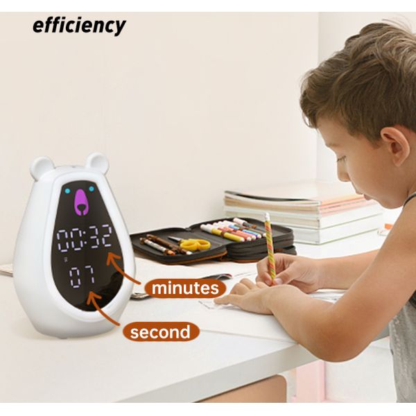 Relógio de alarme ativado por voz para o trem de sono infantil