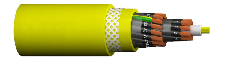 0.6/1kV Low Voltage Reeling Cable with Copper Conductor and ETFE Insulation for Vertical Reeling