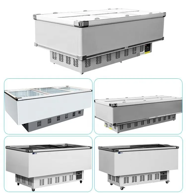 Supermarket Wholesale Commercial Combination Island Freezer Chest Refrigeration Equipment Freezers
