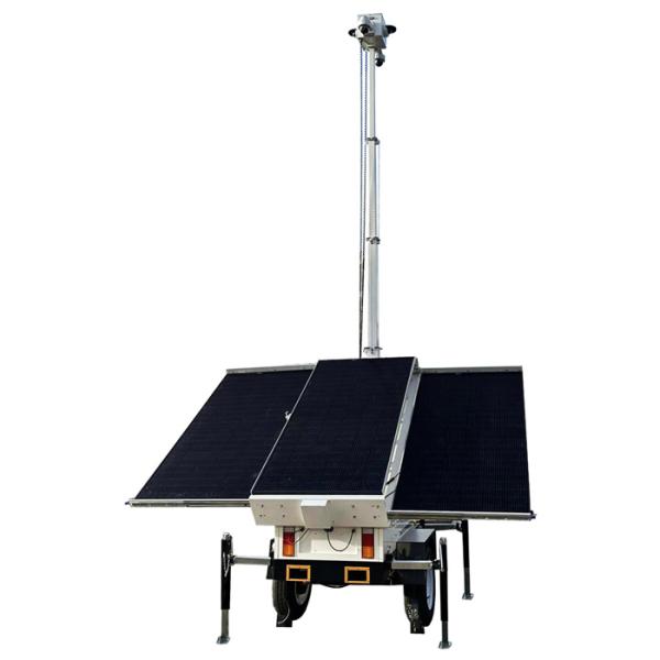 Security Camera Trailer Mobile Surveillance Solution For Construction Sites