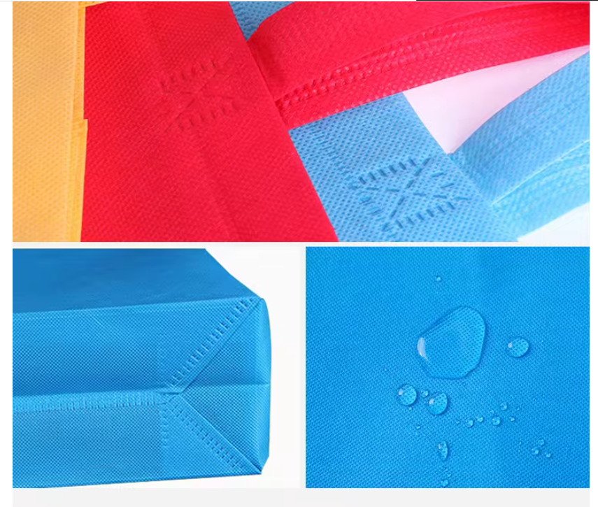 Foldable Non Woven Shopping Bag 100gsm Fabric For Surpermarket