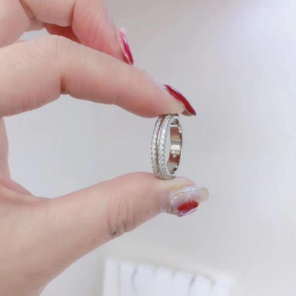 Flower Cut 925 Sterling Silver Gemstone Rings High Carbon Diamond For Men