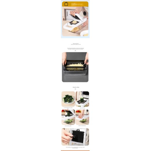 Ultimate 22-in-1 Bamboo Vegetable Fruit Cutter Durable Kitchen Tools for Busy Kitchens