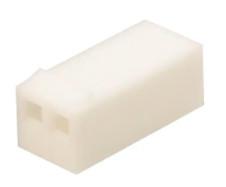 Branco contato retangular do friso do alojamento do conector de 0,100 de 2.54mm que trava a rampa