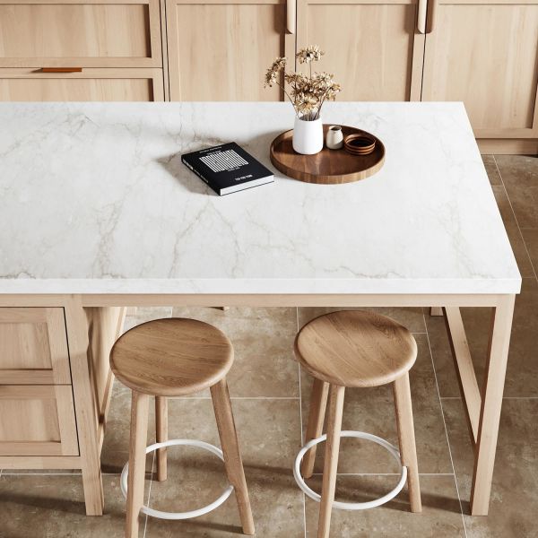 Armoire de cuisine moderne de luxe légère avec île