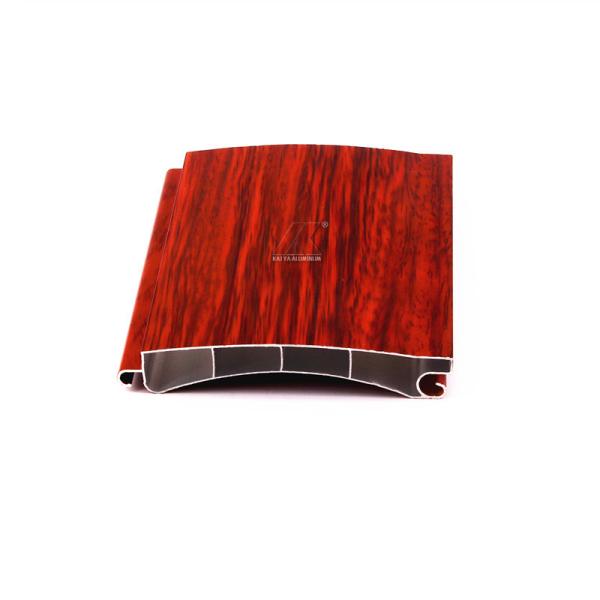 Made In China Hot Sale 6063-T5 Wood Grain Aluminum Roller Shutter Slat Profile