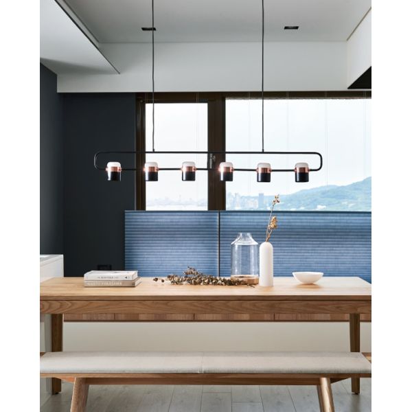 Led Modern Electroplated Golden Decorative Chandelier Copper Pendant Lamp