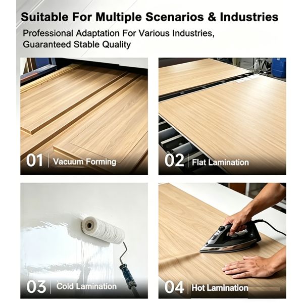 Custom Width PVC Self Adhesive Film Wood Grain Marble Designs For Furniture Lamination