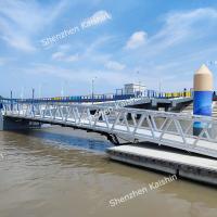 Plataforma de alumínio T6061 marinho do barco do corredor central da ponte de pontão da flutuação