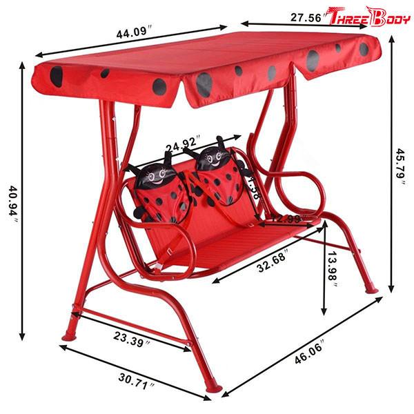 Swing 2 Seats Outdoor Patio Lounge Chairs Hammock Canopy Patio Deck Furniture For Kids