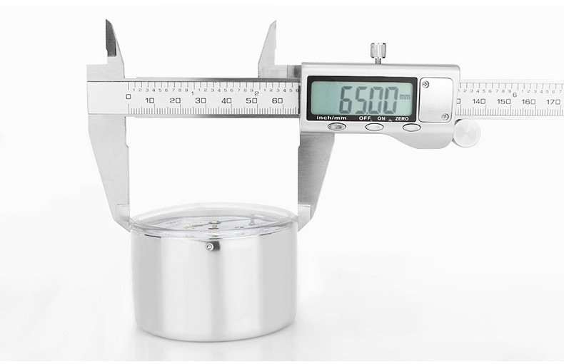 Gas Measurement Tool 60mm Capsule Micro Pressure Gauge Thread ZG1/4 Range 2.5-100kpa