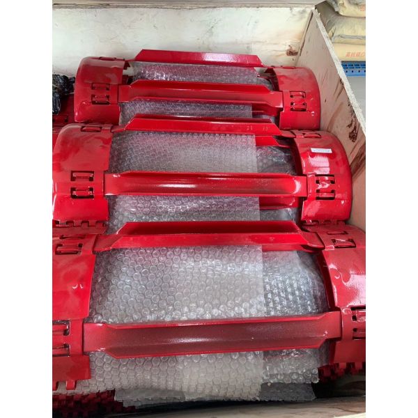 Equipo de cementación no soldado con autógena con bisagras del campo petrolífero del centralizador de la primavera del arco